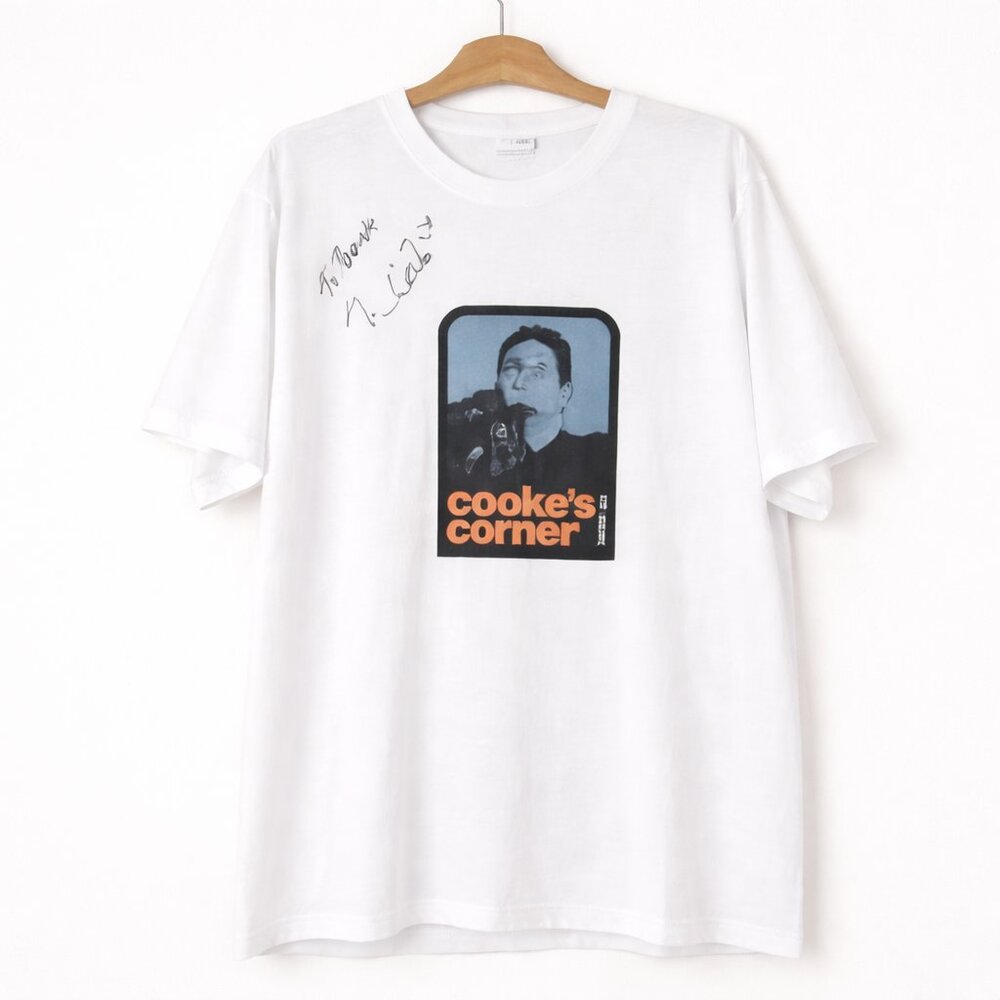 COOKE’S CORNER | Autographed White Graphic Tee Shirt – Men’s Large